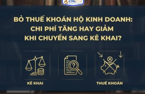BỎ THUẾ KHOÁN HỘ KINH DOANH: CHI PHÍ TĂNG HAY GIẢM KHI CHUYỂN SANG KÊ KHAI?